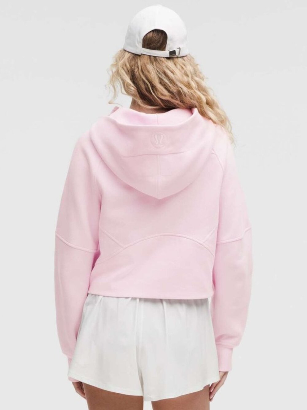 Lululemon - Pink Organza - Scuba Oversized Half-Zip Hoodie - Picture 2 of 5